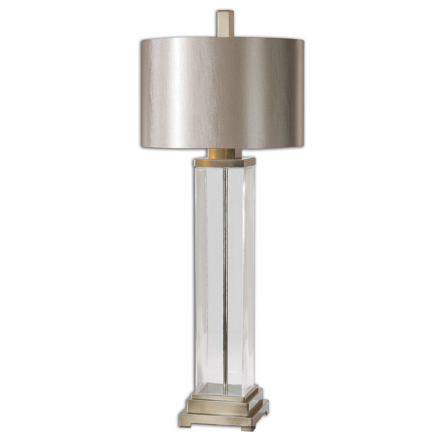  Uttermost's Drustan Clear Glass Table Lamp Designed By Carolyn Kinder