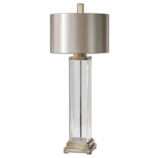  Uttermost's Drustan Clear Glass Table Lamp Designed By Carolyn Kinder