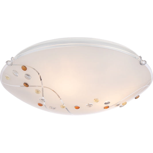 Stellar 3-Light Flush Mount In Polished Chrome