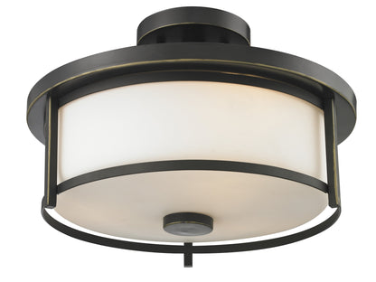 Z-LIte Savannah 2-Light Semi Flush Mount