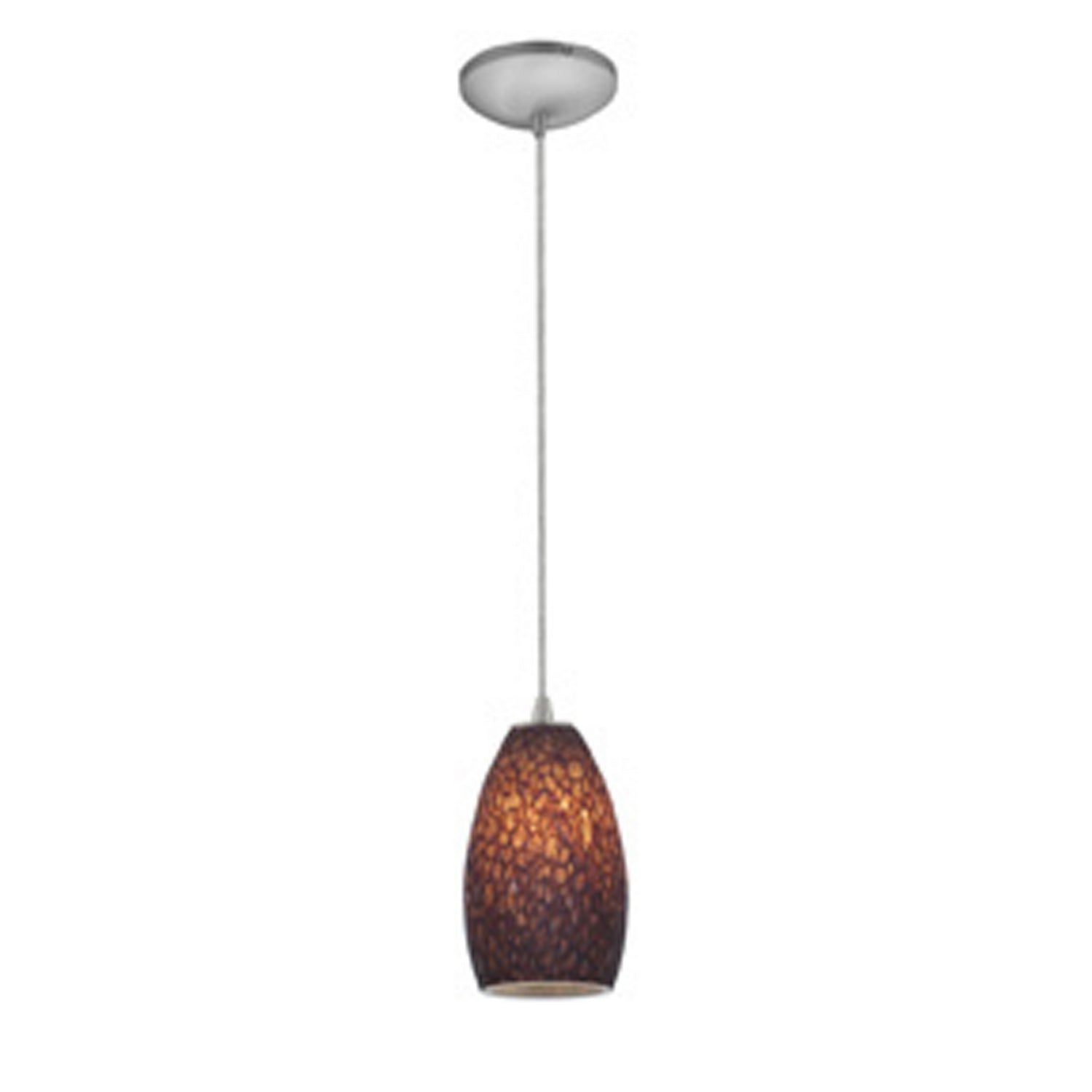  Champagne 1-Light Cable Hung Pendant