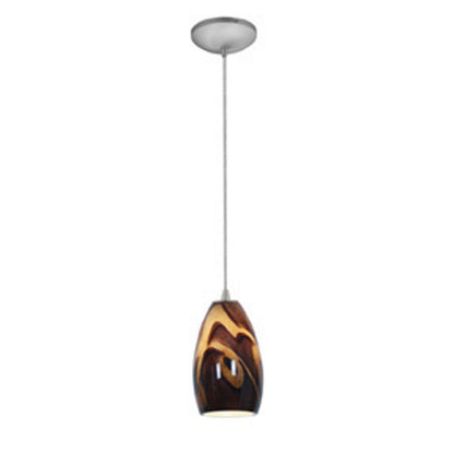  Champagne 1-Light Cable Hung Pendant