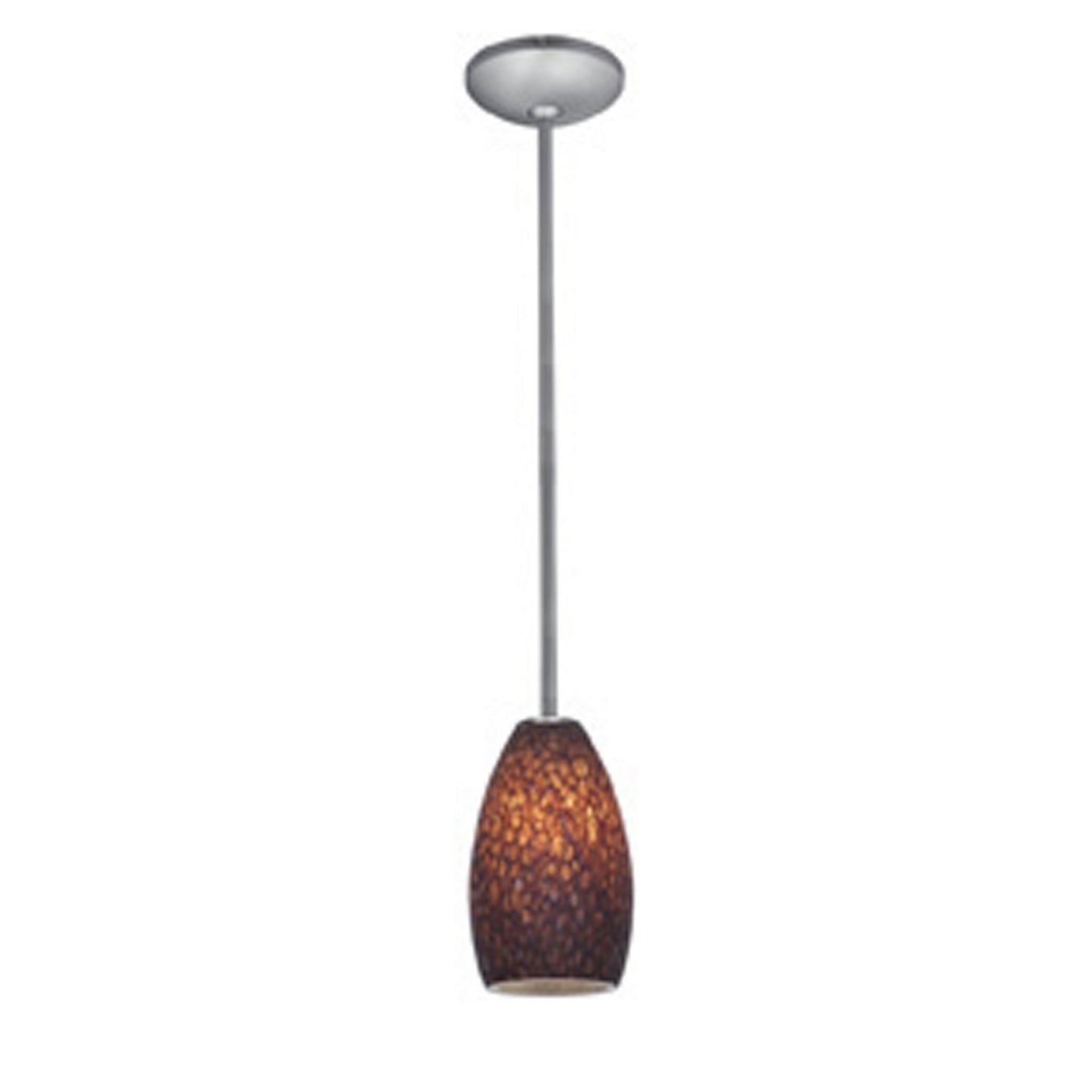  Champagne 1-Light Downrod Pendant