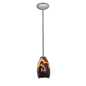  Champagne 1-Light Downrod Pendant