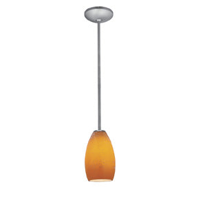  Champagne 1-Light Downrod Pendant