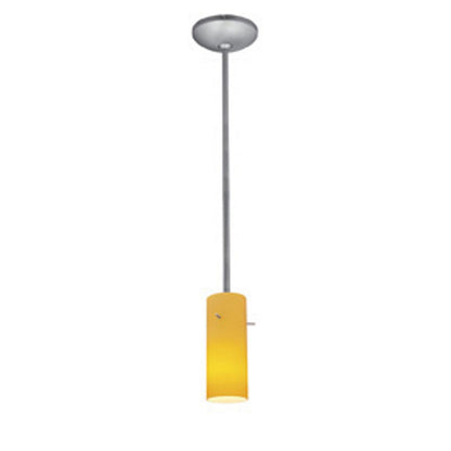  Cylinder 1-Light Downrod Pendant