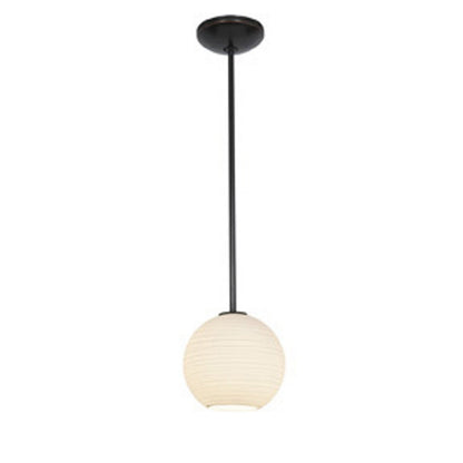  Japanese Lantern 1-Light Pendant In Oil Rubbed Bronze