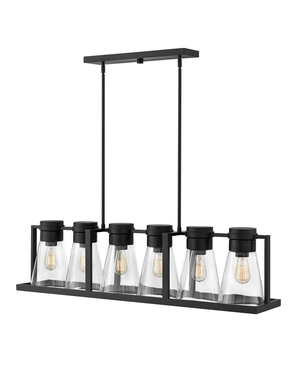  Refinery Six Light Linear Chandelier