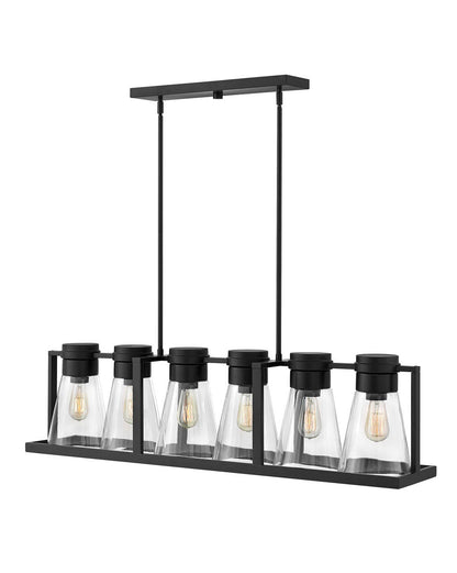 Refinery Six Light Linear Chandelier