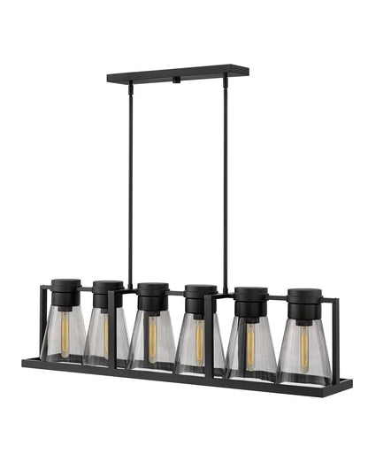  Refinery Six Light Linear Chandelier