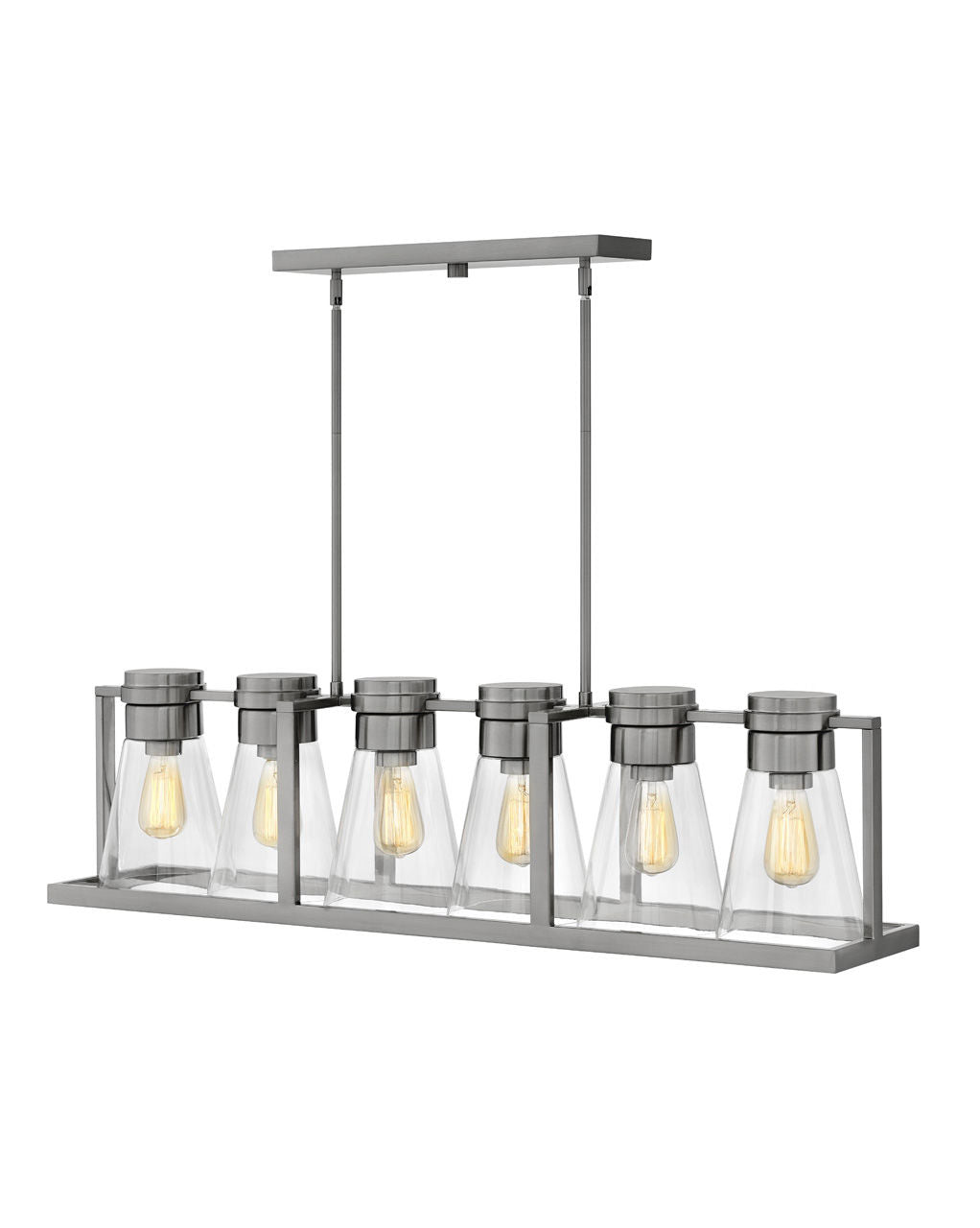  Refinery Six Light Linear Chandelier