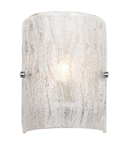  Brilliance 1-Light Sconce In Chrome With Bright Ice Glass