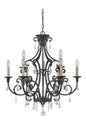  Bentley 9-Light Chandelier In Matte Black
