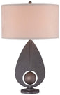  1-Light Table Lamp In Iron & Antique Bronze Accents