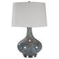  Uttermost's Celinda Blue Gray Glass Lamp Designed By David Frisch