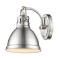 Golden Lighting Duncan 1-Light Bath Vanity In Pewter With Pewter Shade