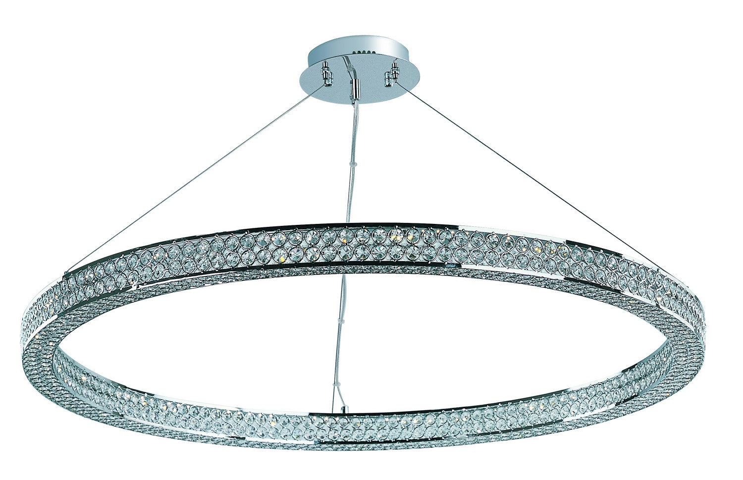 Maxim Eternity 40" LED Pendant In Polished Chrome