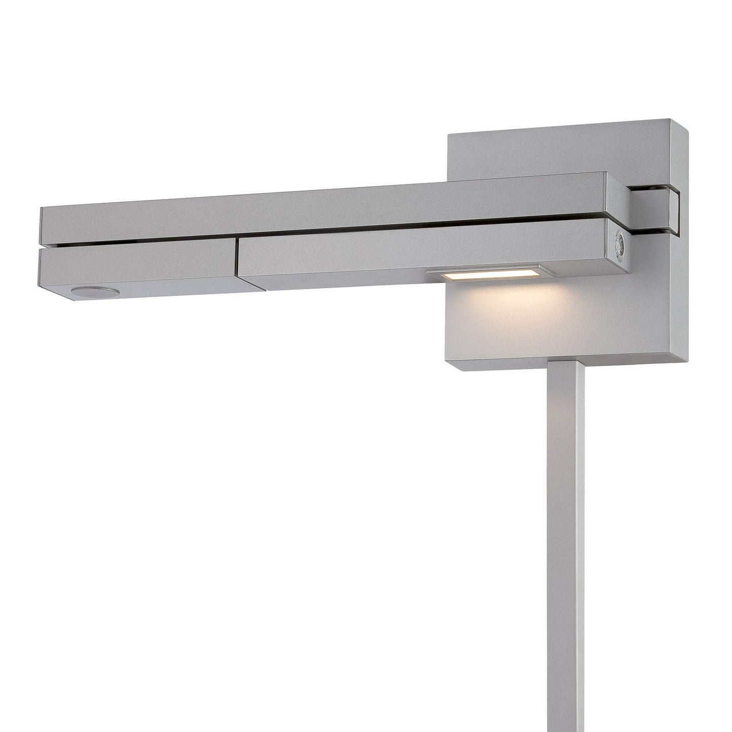  Flip LED Swing Arm Wall Lamp In Titanium