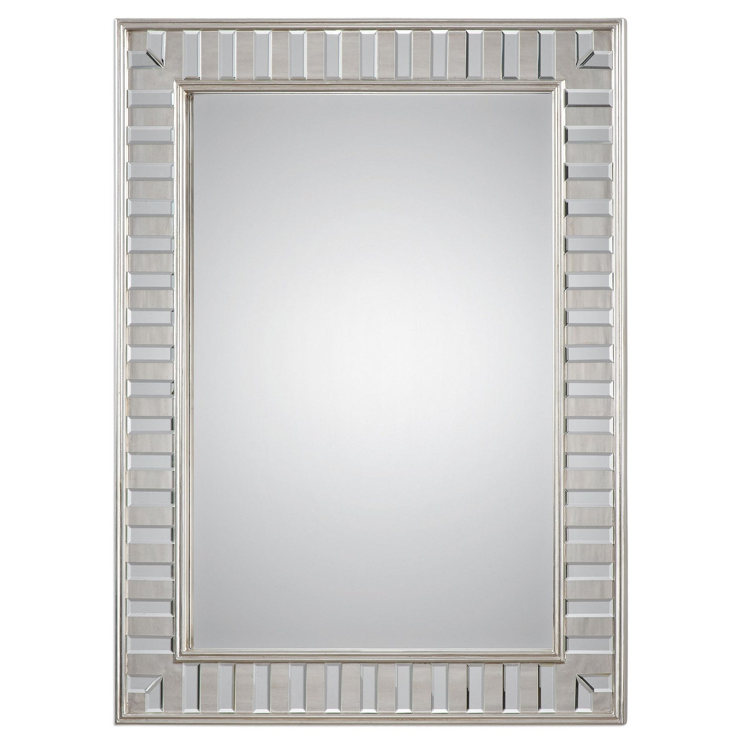  Uttermost's Lanester Silver Leaf Mirror Designed By Jim Parsons