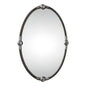  Uttermost's Carrick Black Oval Mirror Designed By Grace Feyock