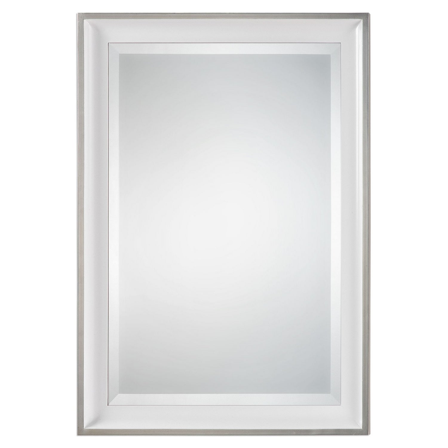  Uttermost's Lahvahn White Silver Mirror Designed By Grace Feyock
