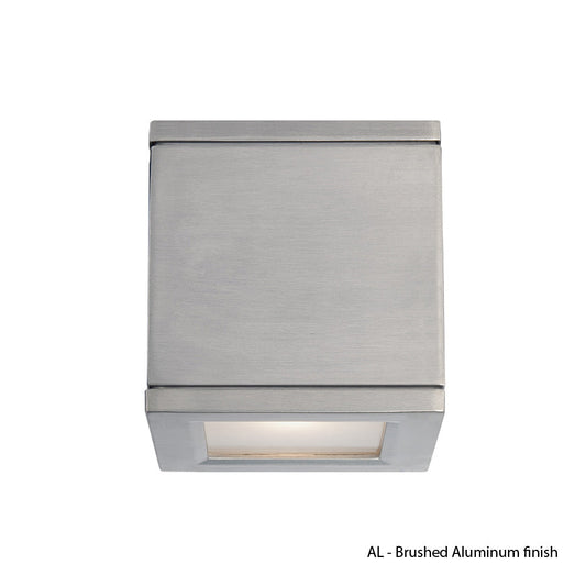  Rubix LED Wall Light In Brushed Aluminum