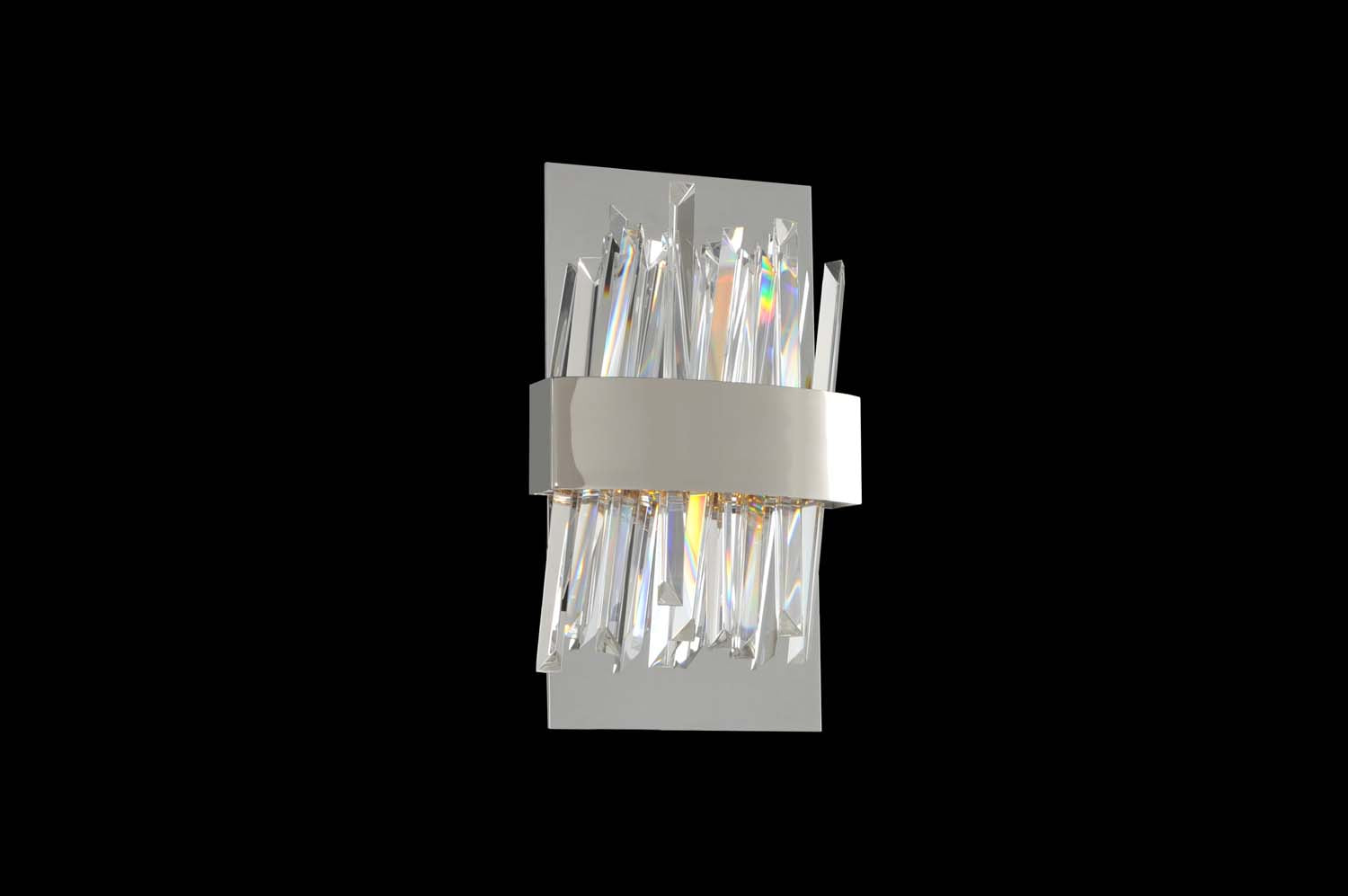  Contemporary Glacier LED ADA Wall Sconce In Chrome