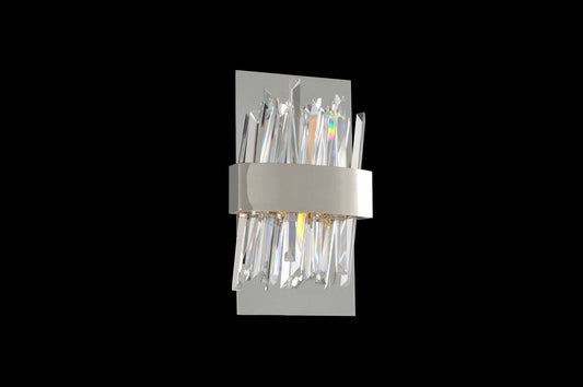  Contemporary Glacier LED ADA Wall Sconce In Chrome