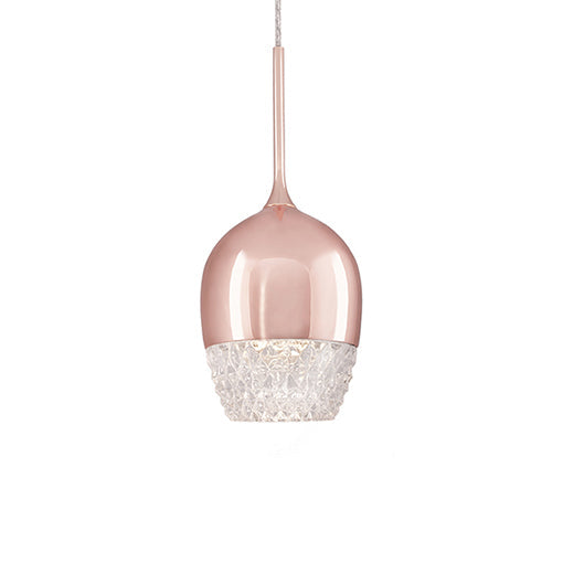  Elegant Single LED Pendant With Downward Wine Glass Shaped Design