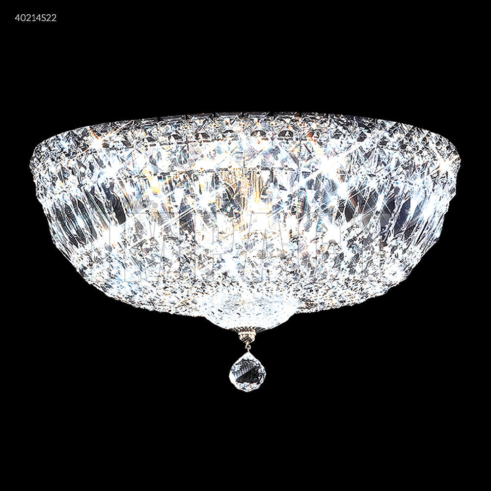  Six Light Flush Mount In Silver