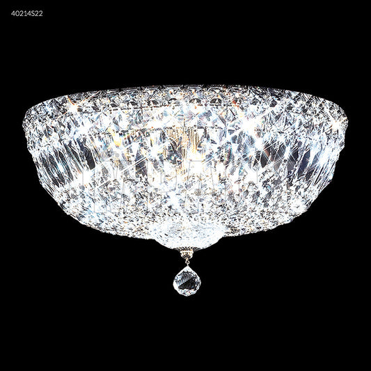  Six Light Flush Mount In Silver