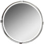  Uttermost's Tazlina Brushed Nickel Round Mirror Designed By Carolyn Kinder