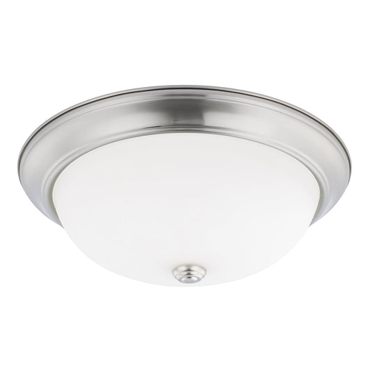  Bates 3-Light Flush Mount In Brushed Nickel
