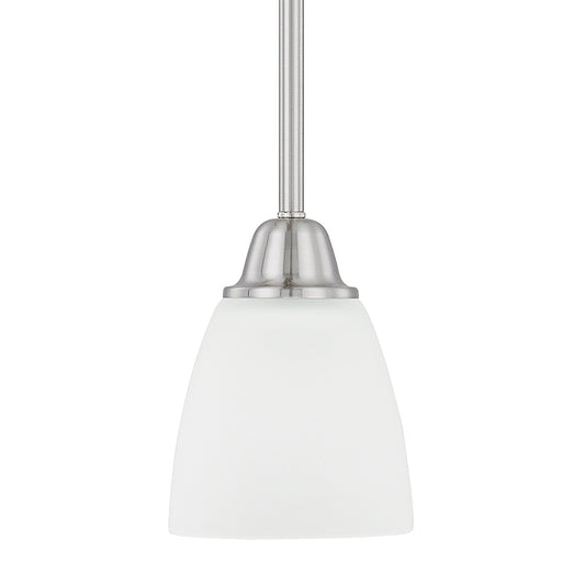  Trenton 1-Light Pendant In Brushed Nickel