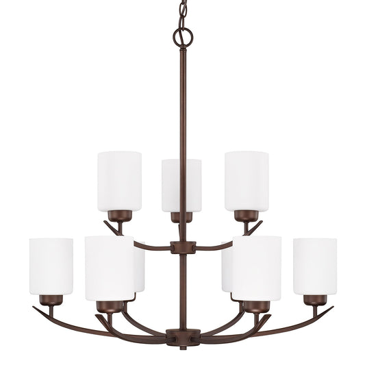  Dixon 9-Light Chandelier In Bronze