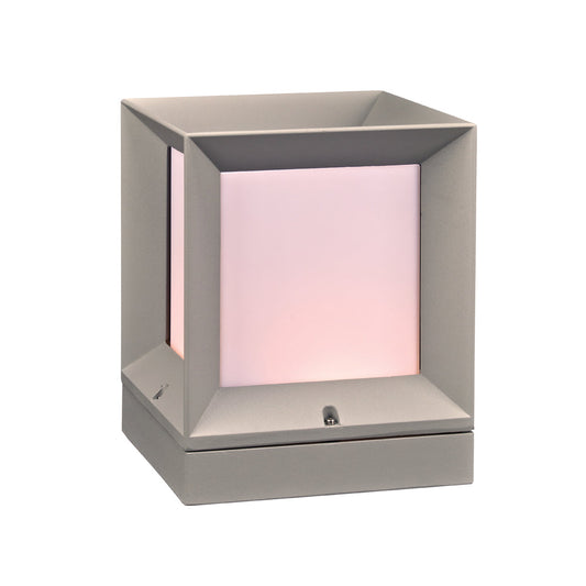  Helmsley Collection 1-Light Outdoor Post Light In Silver