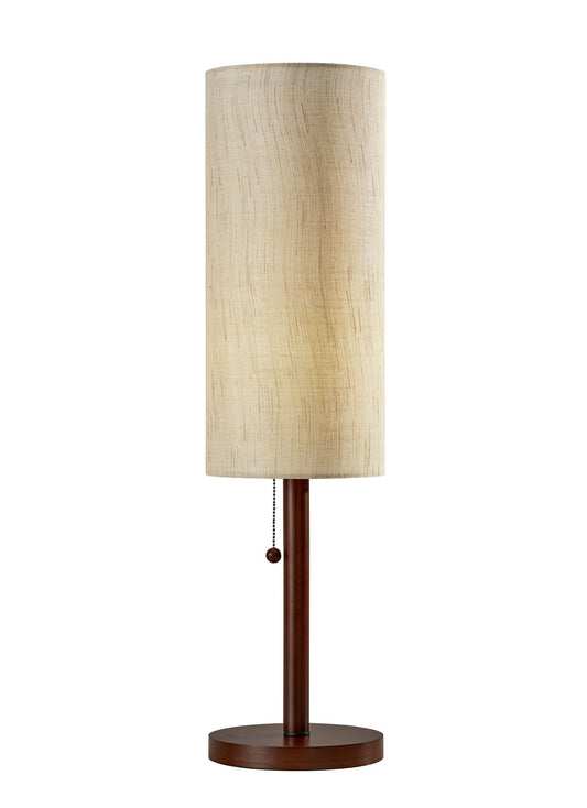  Hamptons Table Lamp In Walnut Wood