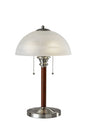  Lexington 2-Light Table Lamp In Brushed Steel