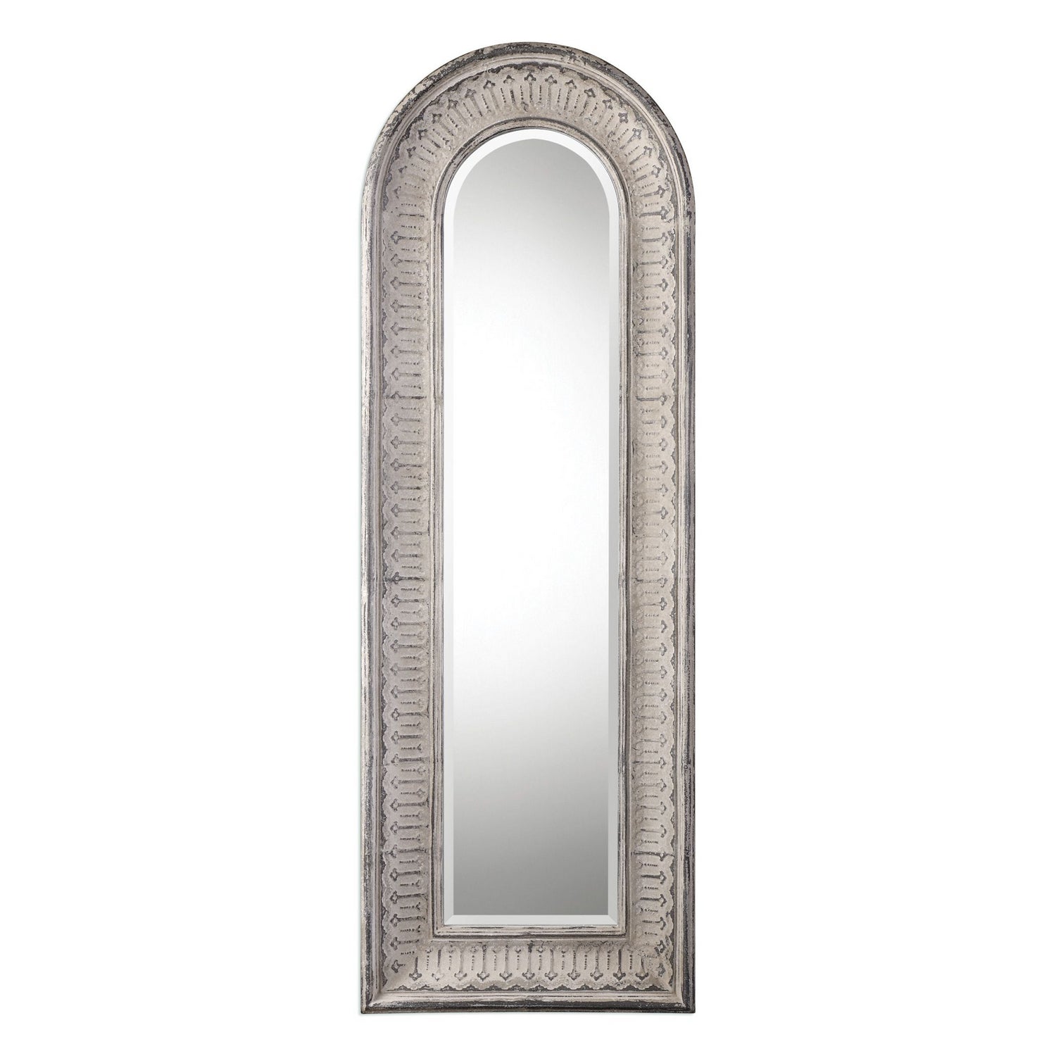  Uttermost's Argenton Aged Gray Arch Mirror Designed By Grace Feyock