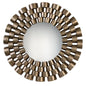  Uttermost's Taurion Silver Leaf Round Mirror