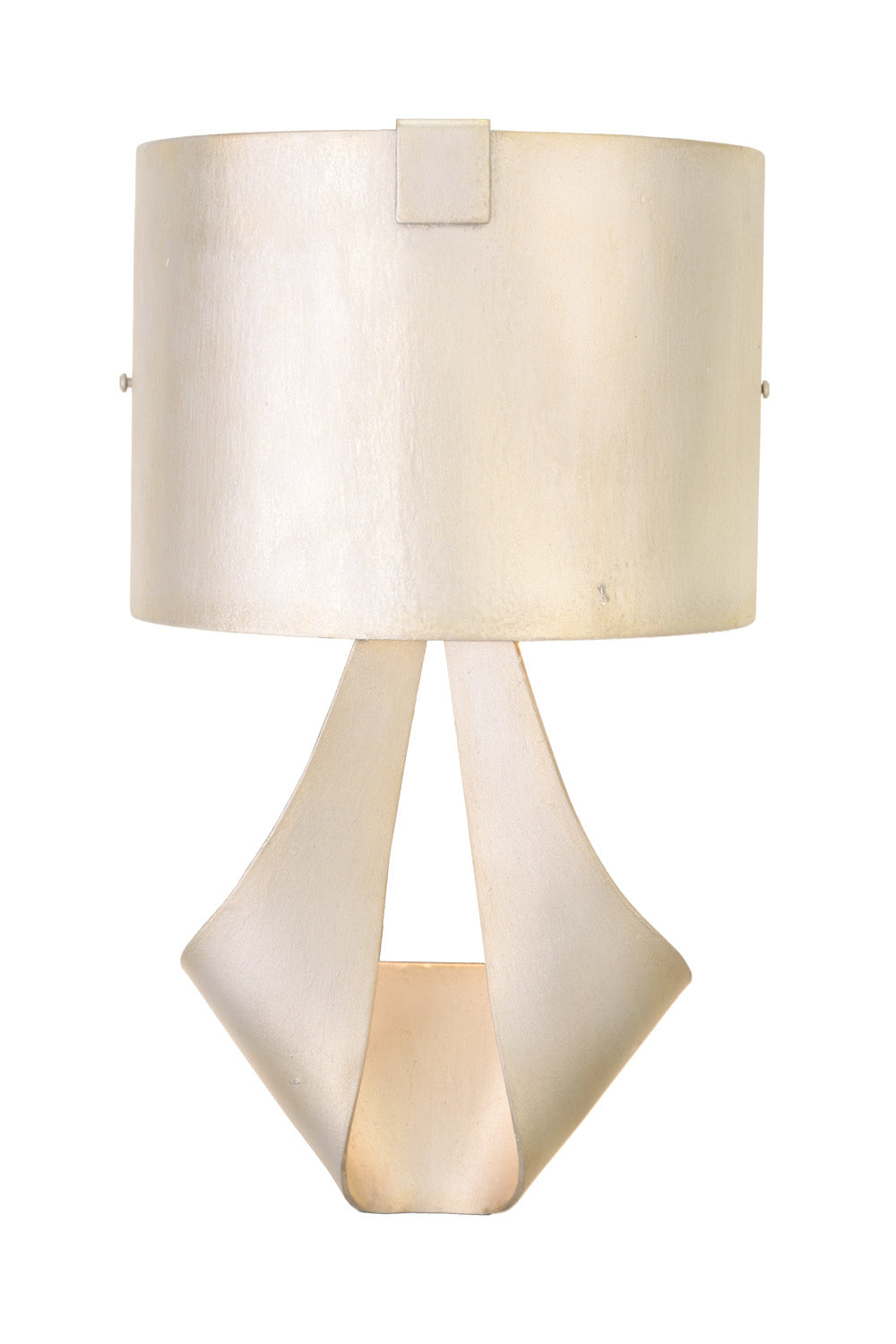  Art Deco Barrymore 1-Light Wall Sconce In Pearl Silver
