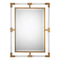  Uttermost's Balkan Modern Gold Wall Mirror Designed By Grace Feyock