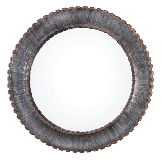  Uttermost's Tanaina Silver Round Mirror