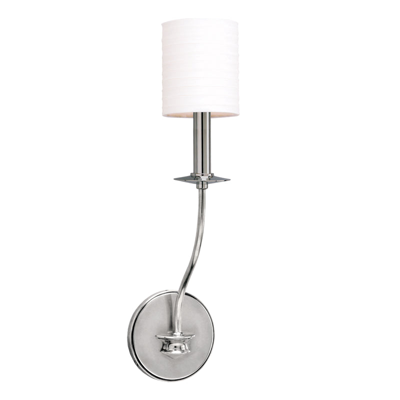  Sheffield 1-Light Wall Sconce In Polished Nickel