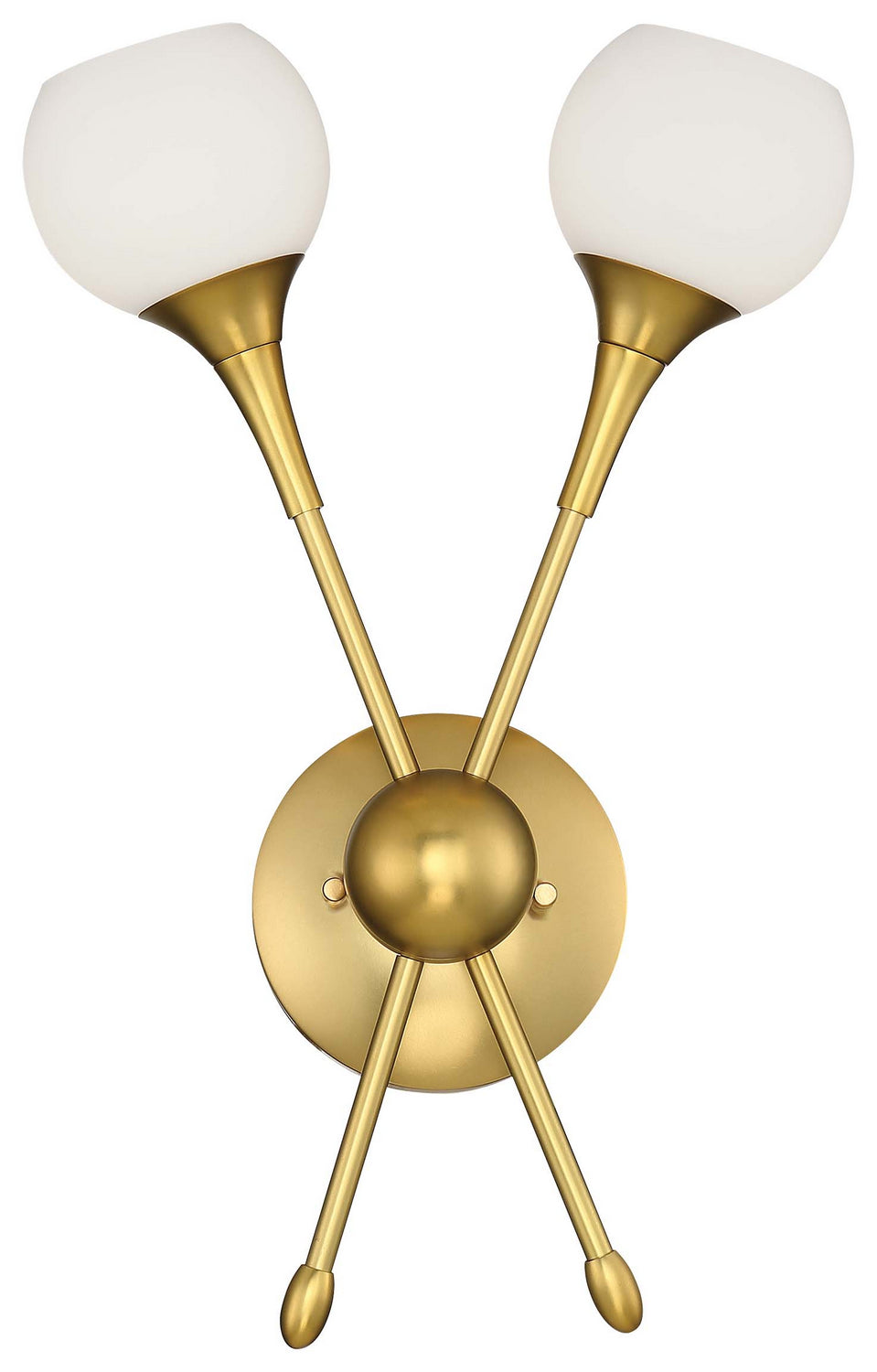  Pontil 2-Light Wall Sconce In Honey Gold