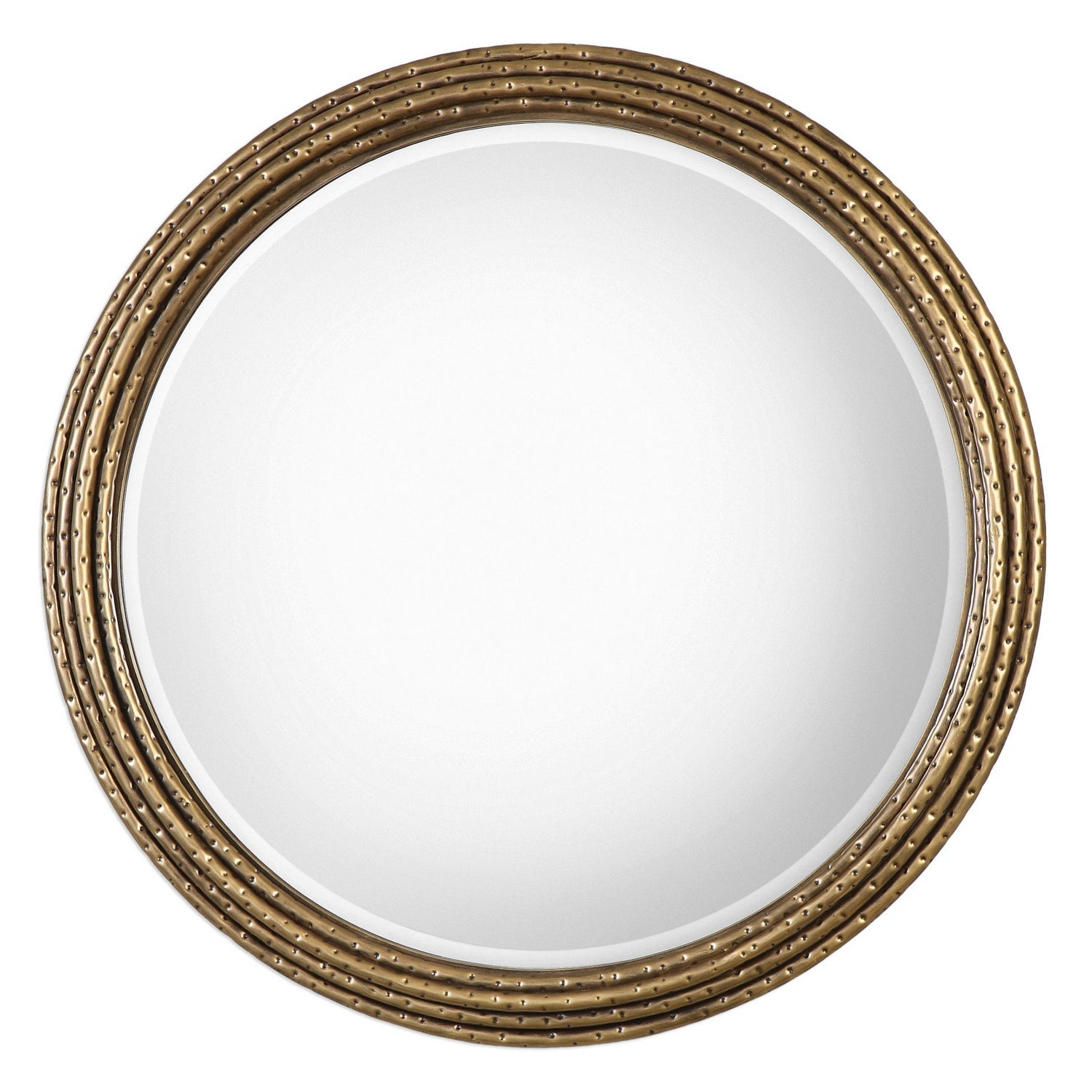  Uttermost's Spera Round Gold Mirror Designed By Jim Parsons