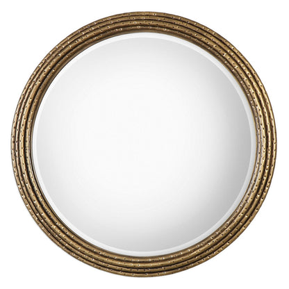  Uttermost's Spera Round Gold Mirror Designed By Jim Parsons