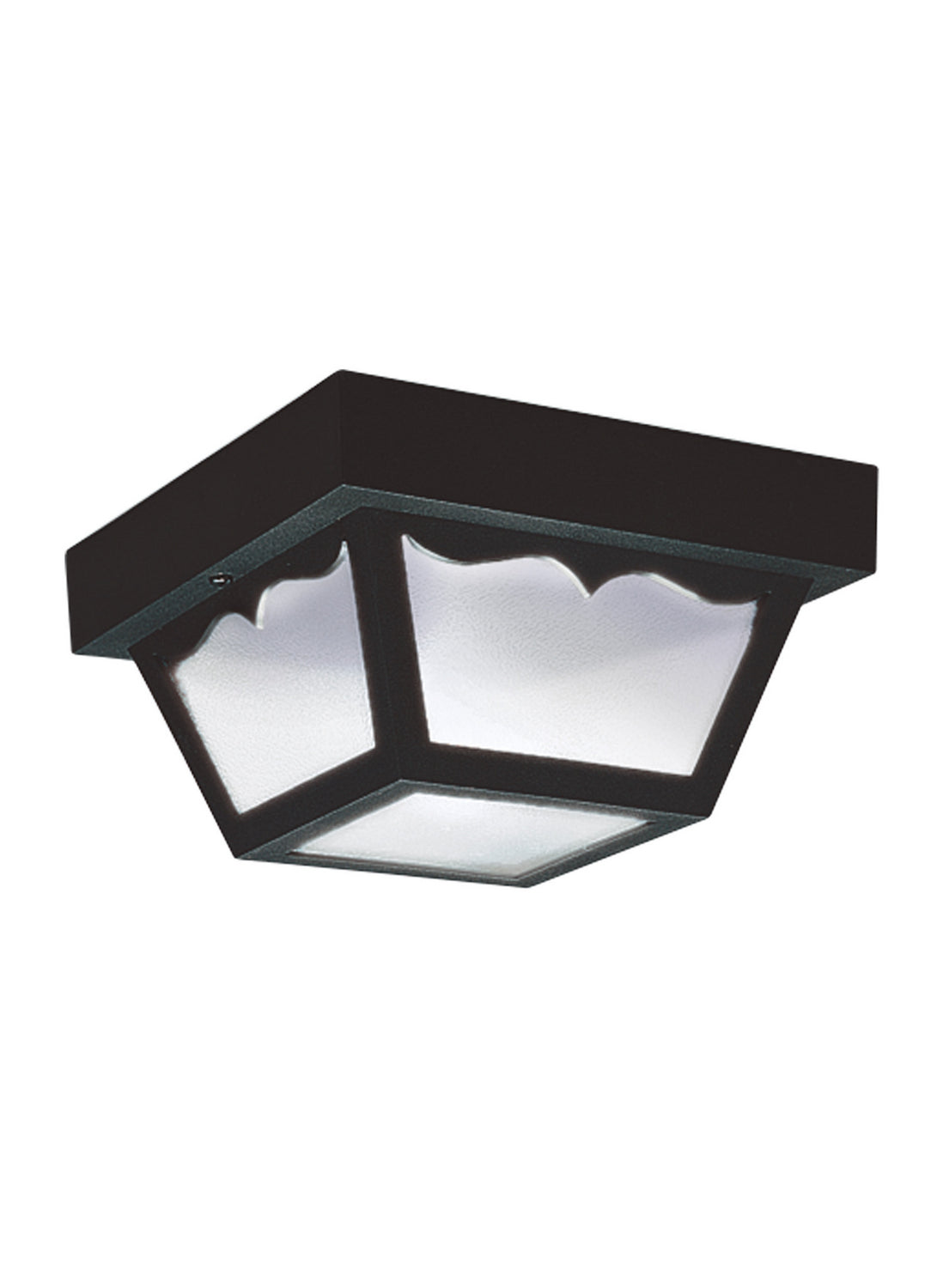  2-Light Outdoor Ceiling Flush Mount