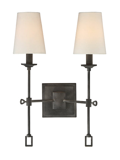  Lorainne 2-Light Sconce In Oxidized Black
