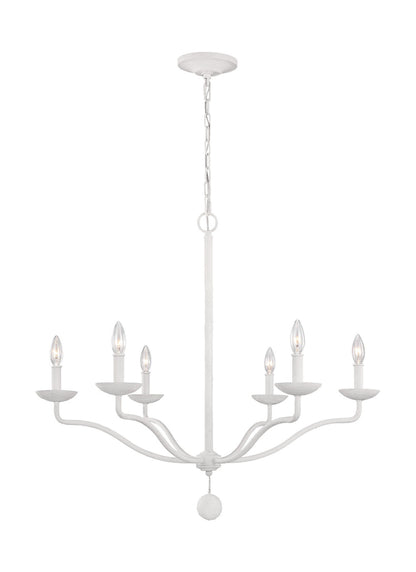  Annie Chandelier In Plaster White